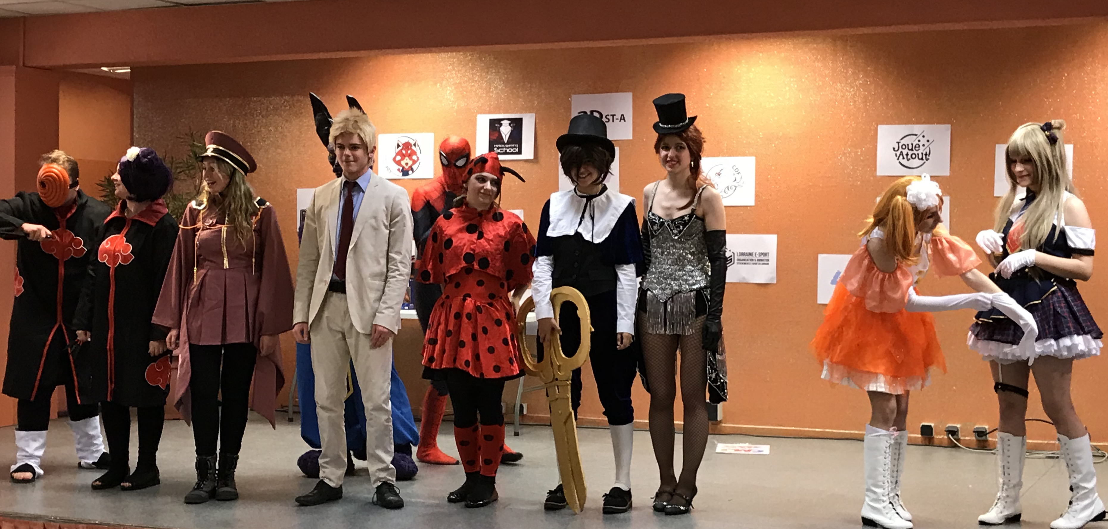 cosplay panneau participants